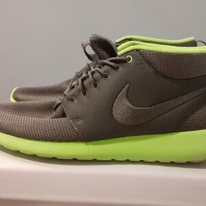 Nike Roshe One Mid - Lime Green/Grey - Size 14
